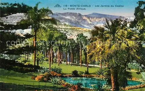 Monte Carlo Les Jardins du Casino La Petite Afrique Monte Carlo
