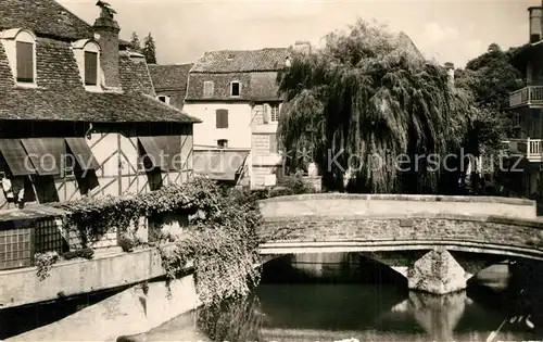 Salies de Bearn Vieux pont sur le Saleys Salies de Bearn