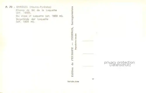 Bareges Champ de Ski de la Laquette Sports d hiver Pyrenees Bareges