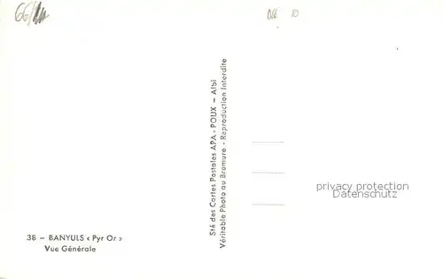 Banyuls sur Mer Vue generale Banyuls sur Mer