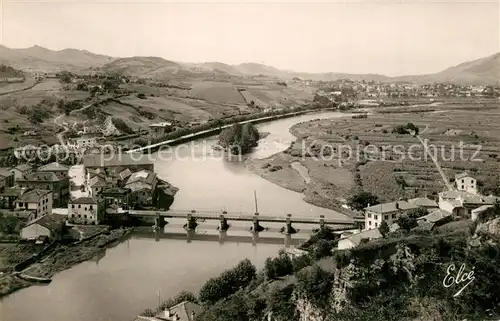 Behobie La Bidassoa Pont Ile des Faisans et Behobia Espagne Behobie