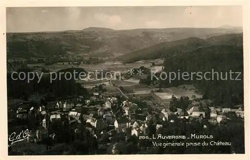 Murols Vue generale prise du Chateau Paysage Murols