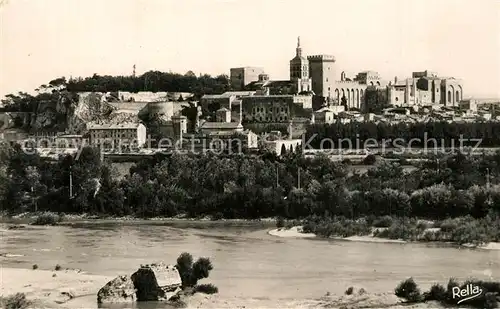 Avignon_Vaucluse Pont Saint Benezet Rocher des Doms et Palais des Papes Avignon Vaucluse