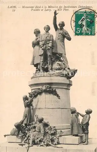 Laon_Aisne Monument Poulette et Leroy Laon_Aisne