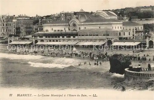 Biarritz_Pyrenees_Atlantiques Casino et Plage Biarritz_Pyrenees