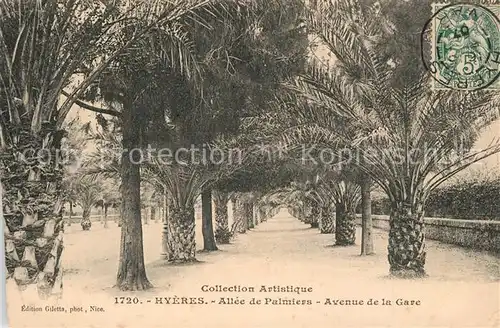 Hyeres_les_Palmiers Avenue de la Gare Hyeres_les_Palmiers
