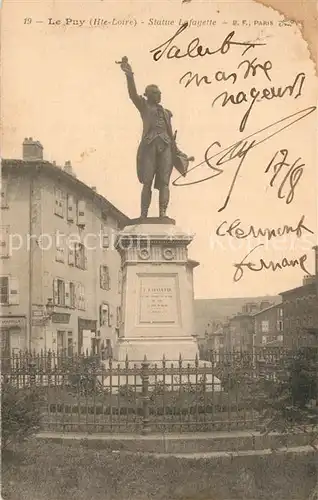 Le_Puy en Velay Statue Lafayette Le_Puy en Velay