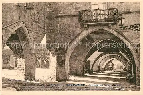 Monpazier Place et Cornieres Monpazier