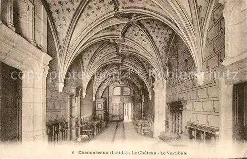 Chenonceaux_Indre_et_Loire Chateau Vestibule Chenonceaux_Indre