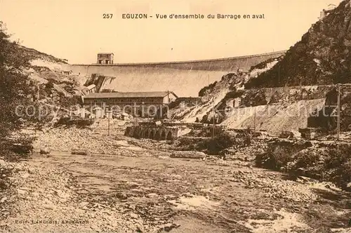 Eguzon Chantome Barrage en aval Eguzon Chantome