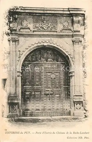 Puy de Dome Port du Chateau de la Roche Lambert Puy de Dome