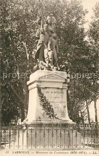 Narbonne_Aude Monument des Combattants Narbonne Aude