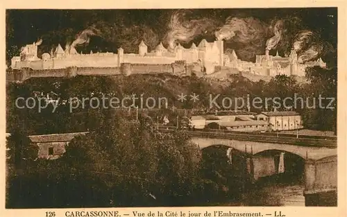Carcassonne Vue de la Cit Carcassonne