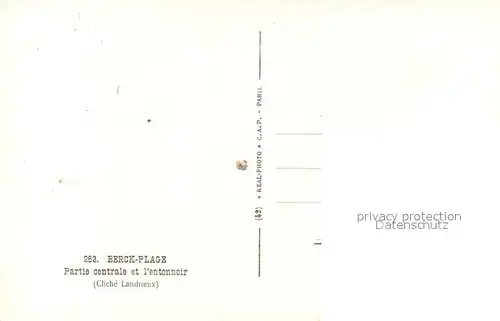 Berck Plage Partie centrale et l entonnoir Berck Plage