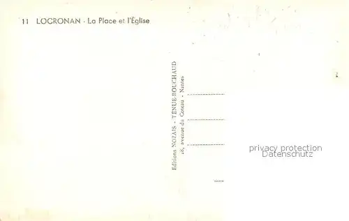 Locronan La Place et l Eglise Locronan