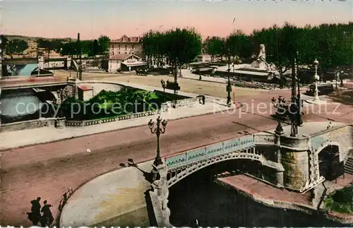 Narbonne_Aude Les Trois Ponts et Monument Farrout Narbonne Aude