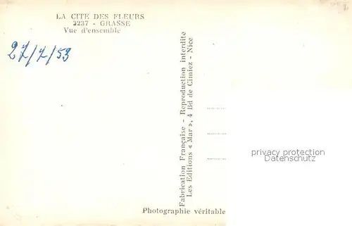 Grasse_Alpes_Maritimes Vue d ensemble Grasse_Alpes_Maritimes