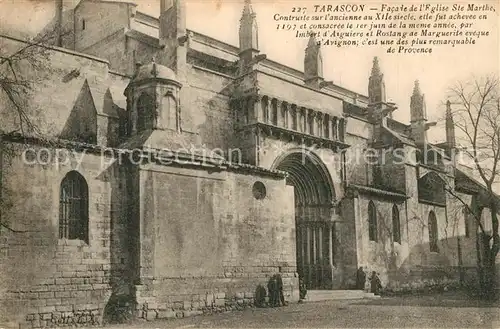 Tarascon_Bouches du Rhone Facade de lEglise Ste Marthe Tarascon Bouches du Rhone