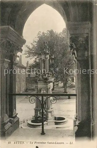Autun La Fontaine Saint Lazare Autun