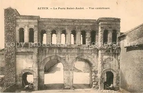Autun la Porte Saint Andre Vue exterieure Autun