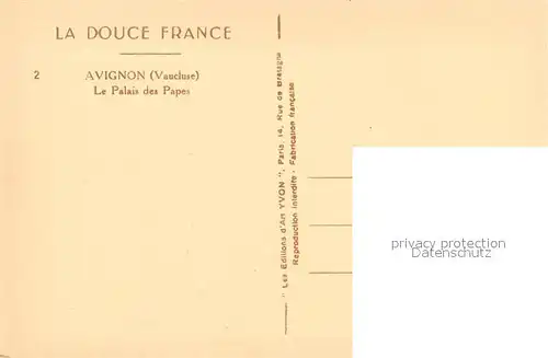 Avignon_Vaucluse Le Palais des Papes Avignon Vaucluse