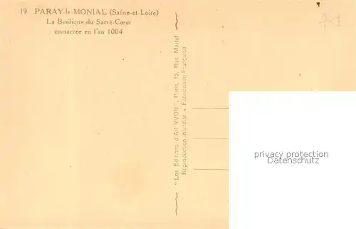 Paray le Monial La Basilique du Sacre Coeur  Paray le Monial