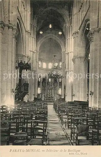 Paray le Monial Interieur de la Basilique Paray le Monial