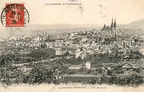 Clermont Ferrand Vue generale Clermont Ferrand