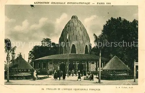 Exposition_Coloniale_Internationale_Paris_1931 Pavillon de l Afrique Equatoriale Francaise  