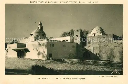 Exposition_Coloniale_Internationale_Paris_1931 Algerie Pavillon Cote Sud Algerien 