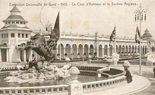 Exposition_Universelle_Gand_1913 Cour d Honneur Section Anglaise  