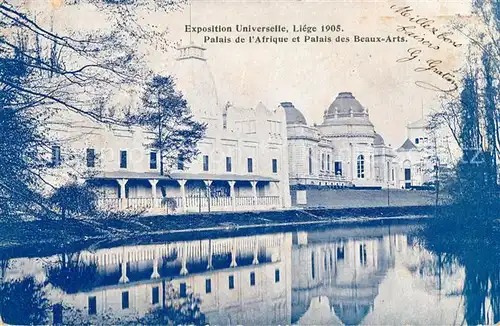 Exposition_Universelle_Liege_1905 Palais de l Afrique Palais des Beaux Arts  