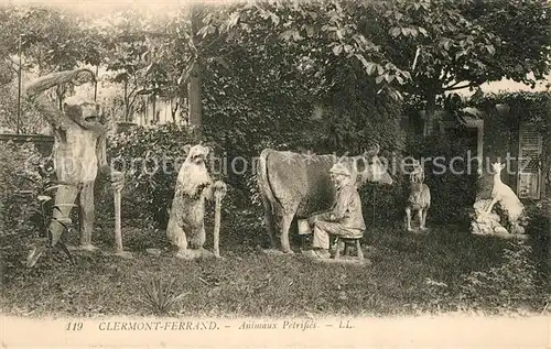 Clermont_Ferrand_Puy_de_Dome Animaux Petrifies Statues Clermont_Ferrand