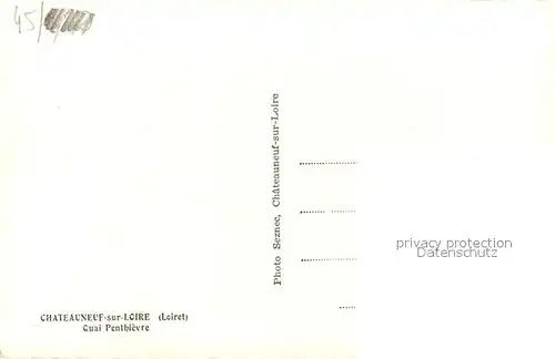 Chateauneuf sur Loire Quai Penthievre Chateauneuf sur Loire