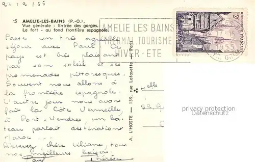 Amelie les Bains Palalda Vue generale de la ville Entree des gorges Fort Frontiere espagnole Amelie les Bains Palalda