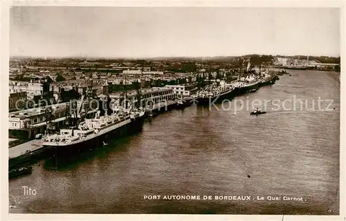 Bordeaux Quai Carnot du Port Autonome vue aerienne Bordeaux