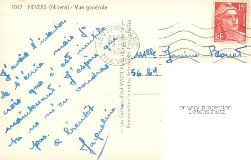 Nevers_Nievre Vue generale de la ville Nevers Nievre