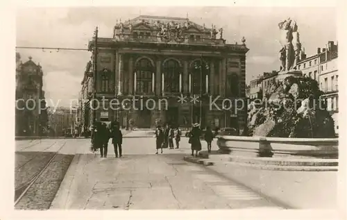 Montpellier_Herault Theatre et les Statues des 3 Graces Montpellier Herault