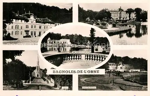 Bagnoles de l_Orne Etablissement Thermal Casino du Lac Grand Hotel Eglise Bagnoles de l_Orne