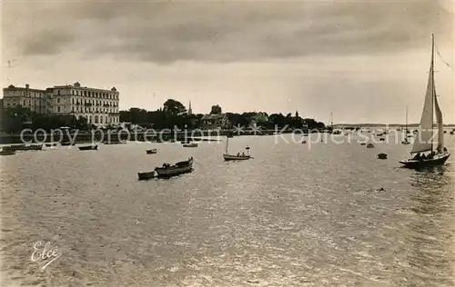 Arcachon_Gironde Contre jour sur le Grand Hotel Arcachon Gironde