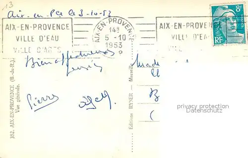 Aix en Provence Vue generale de la ville Aix en Provence