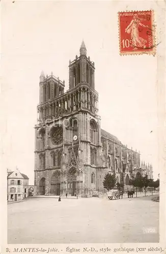 Mantes la Jolie Eglise Notre Dame style gothique XIIe siecle Mantes la Jolie