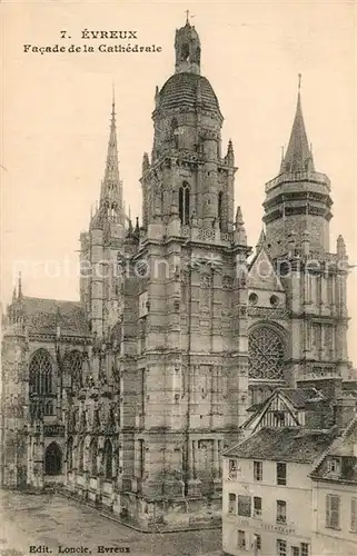 Evreux Facade de la Cathedrale Evreux