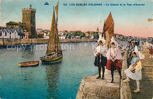 Les_Sables d_Olonne Le Chanal et Tour d`Arundel Les_Sables d_Olonne