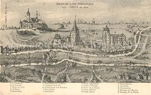 Dreux en 1600 Dreux