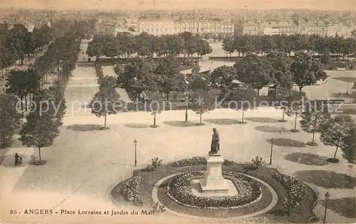 Angers Place Lorraine et Jardin du Mail Angers