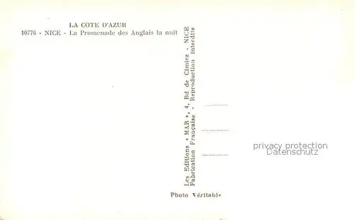Nice_Alpes_Maritimes Promenade des Anglais la nuit Nice_Alpes_Maritimes