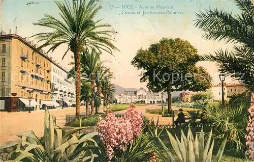Nice_Alpes_Maritimes Avenue Massena Casino Jardins de Palmiers Nice_Alpes_Maritimes