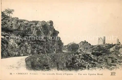 Crozant Nouvelle Route d`Eguzon Crozant
