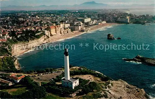 Biarritz_Pyrenees_Atlantiques Vue prise du phare vers la grande plage Biarritz_Pyrenees